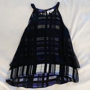 Parker Purple and Black Top